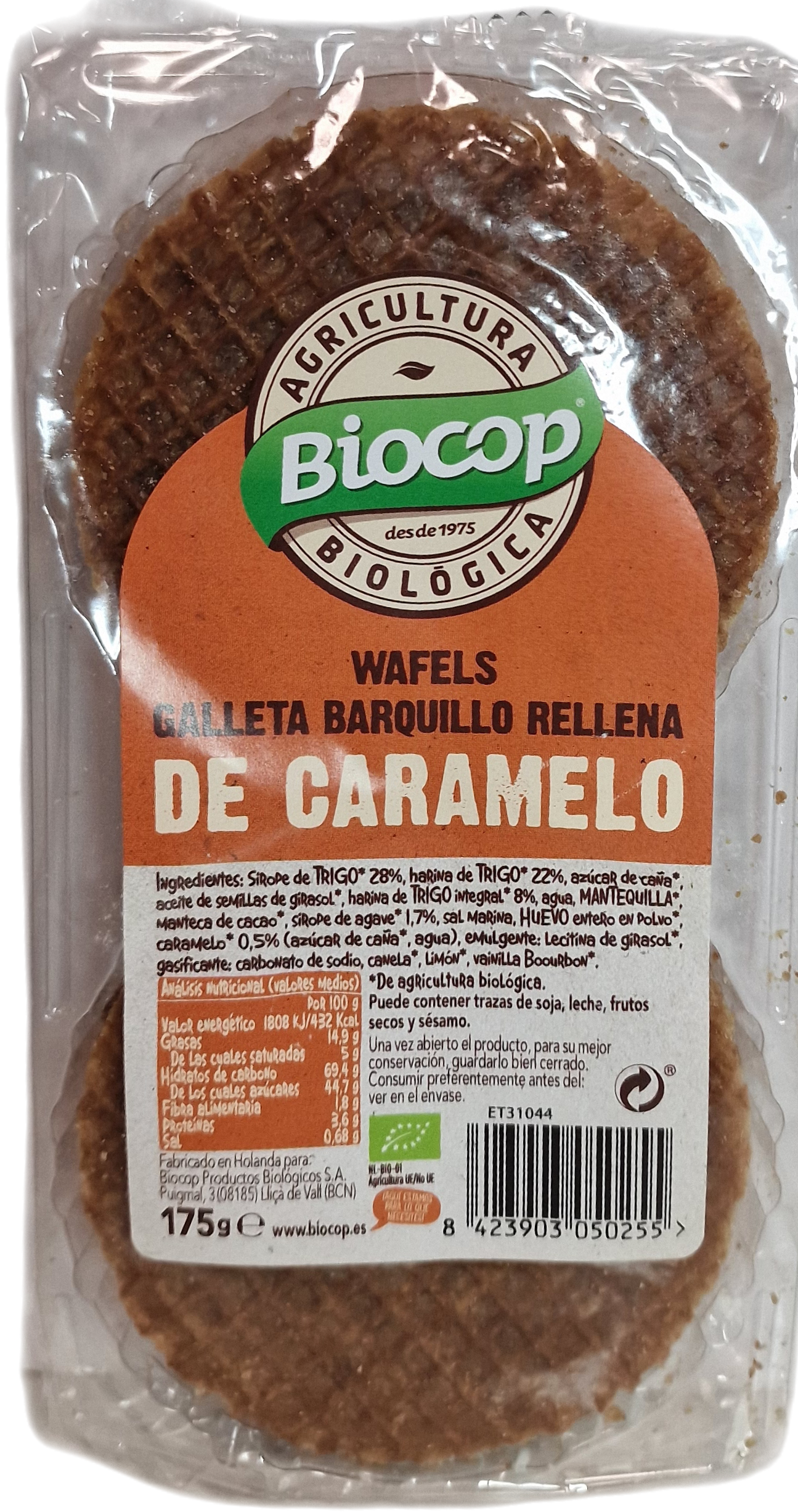 Wafels de caramelo 75 gr
