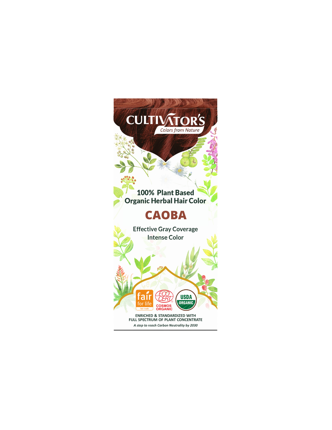 Tinte orgánico Caoba 100 gr. CULTIVATORS