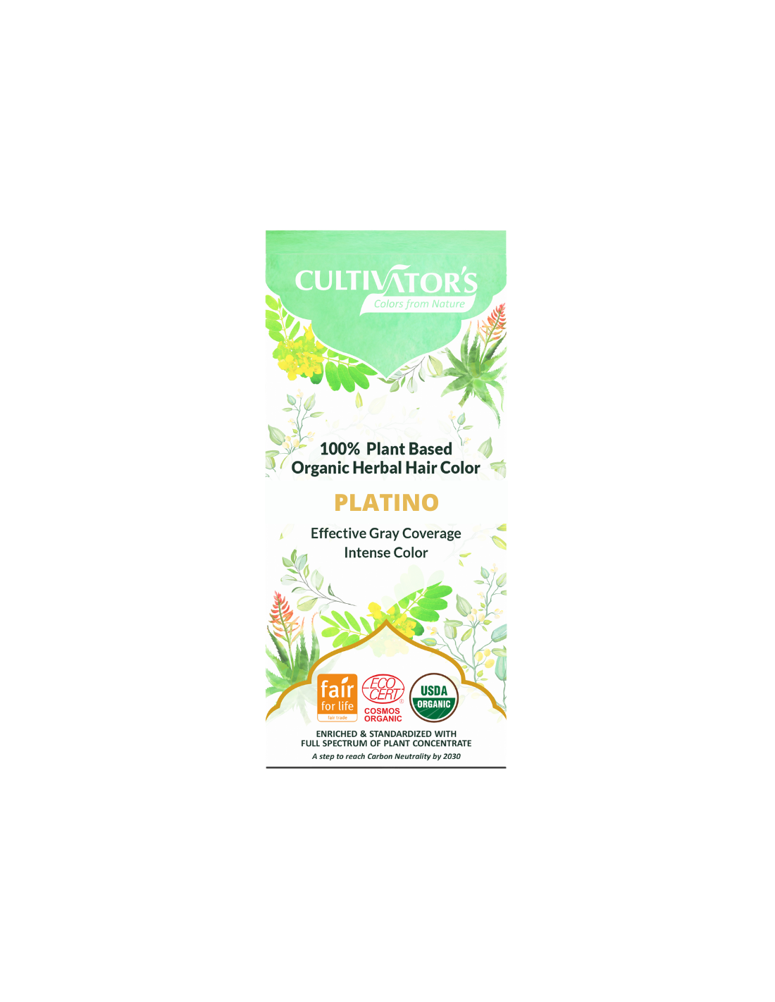 Tinte orgánico Platino 100 gr. CULTIVATORS