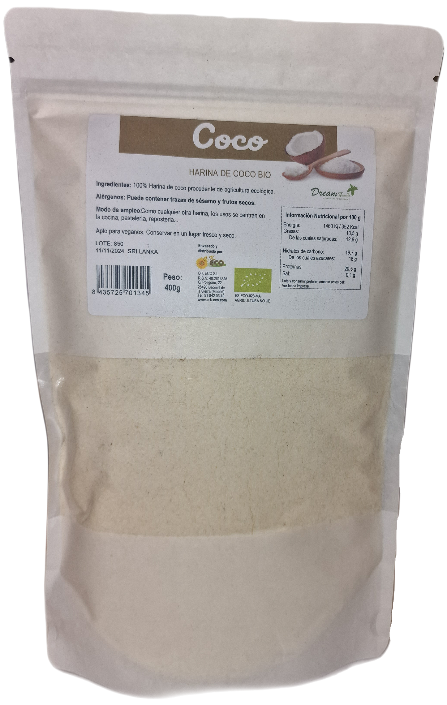 Harina de coco