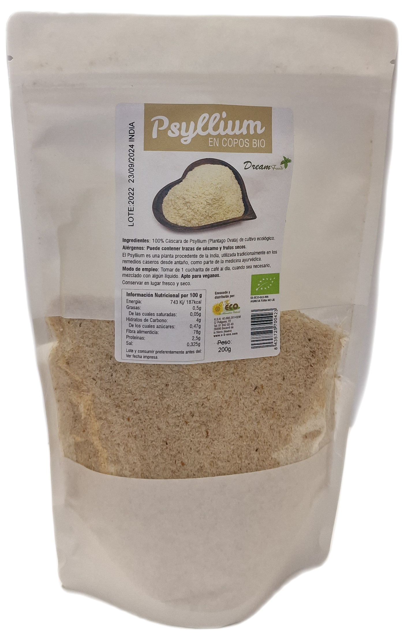 Psyllium en copos