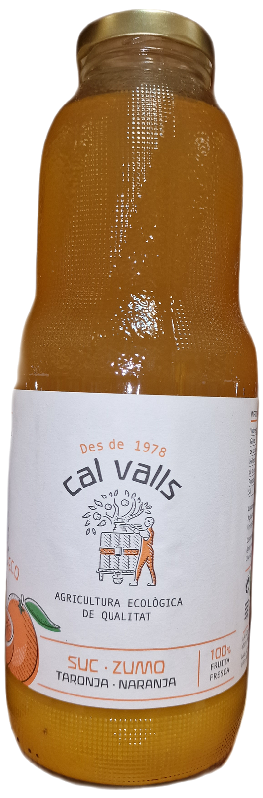 Zumo de naranja ecológico (envase de cristal) 1 l
