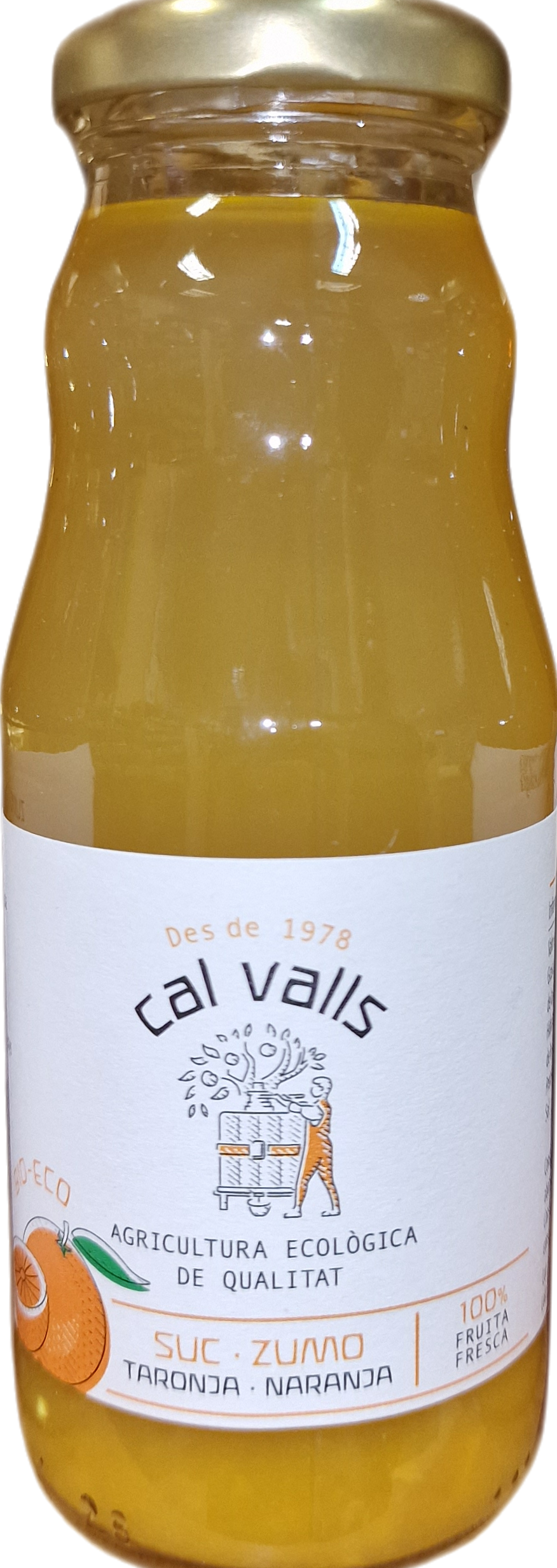 Zumo de naranja ecológico (envase de cristal) 200 ml
