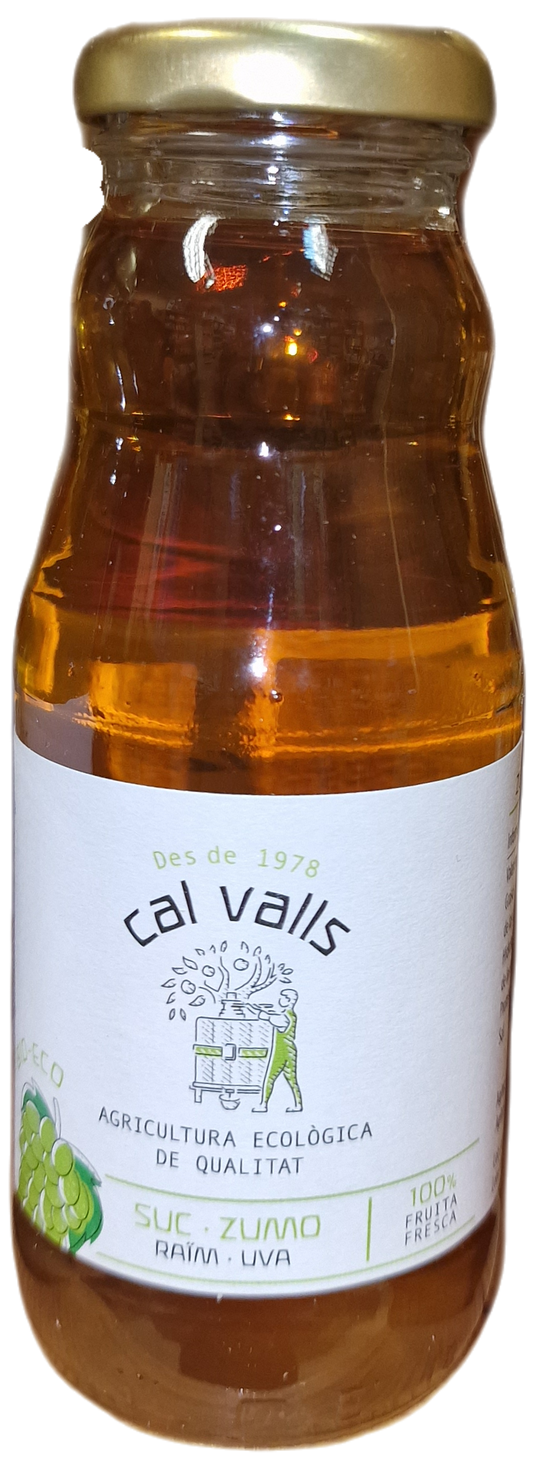 Zumo de uva blanca ecológico (envase de cristal) 200 ml