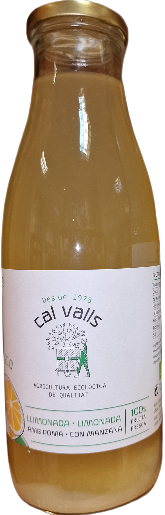 Limonada con manzana ecólogico (envase de cristal) 750 ml