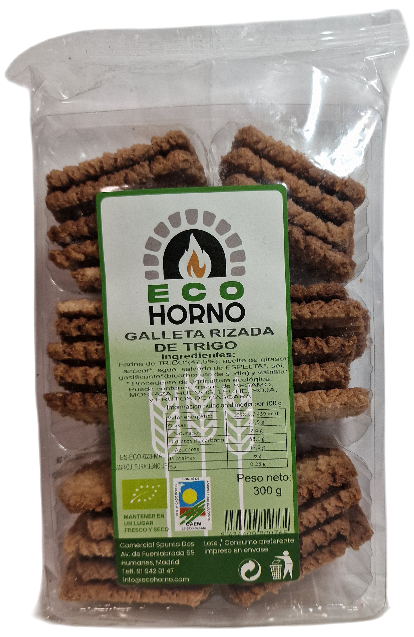 Galletas rizada de trigo 300gr