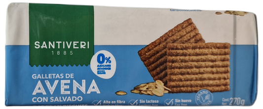 Galletas de avena con salvado  270 gr
