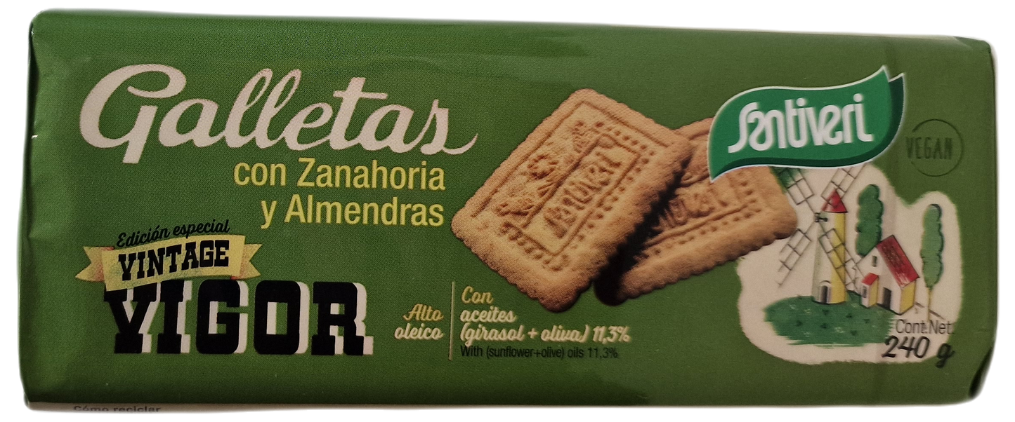 Galletas de zanahoria y almendras  240gr