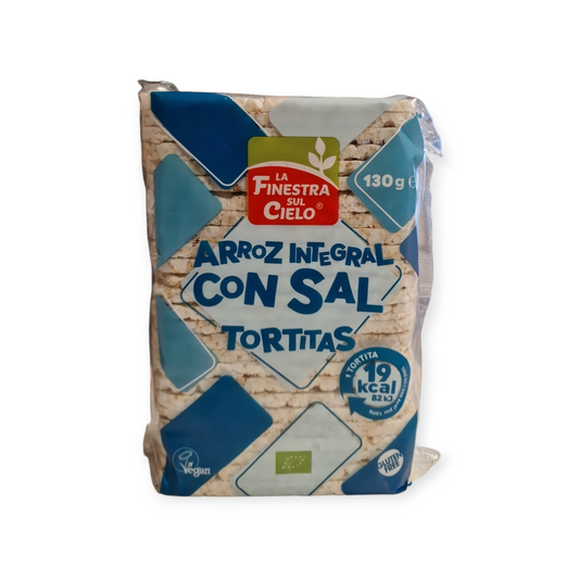 Tortitas de arroz integral con sal (rectangulares)