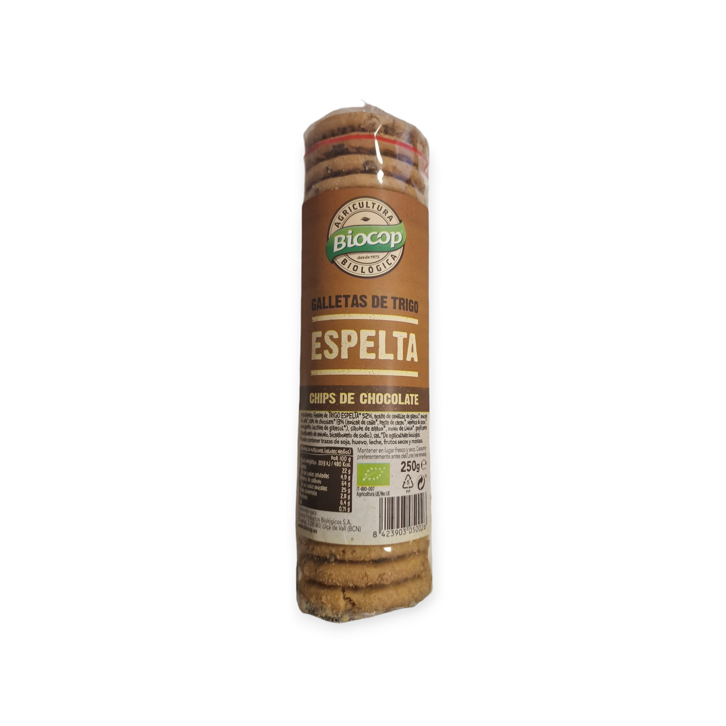 GALLETA TRIGO ESPELTA CHOCO BIOCOP