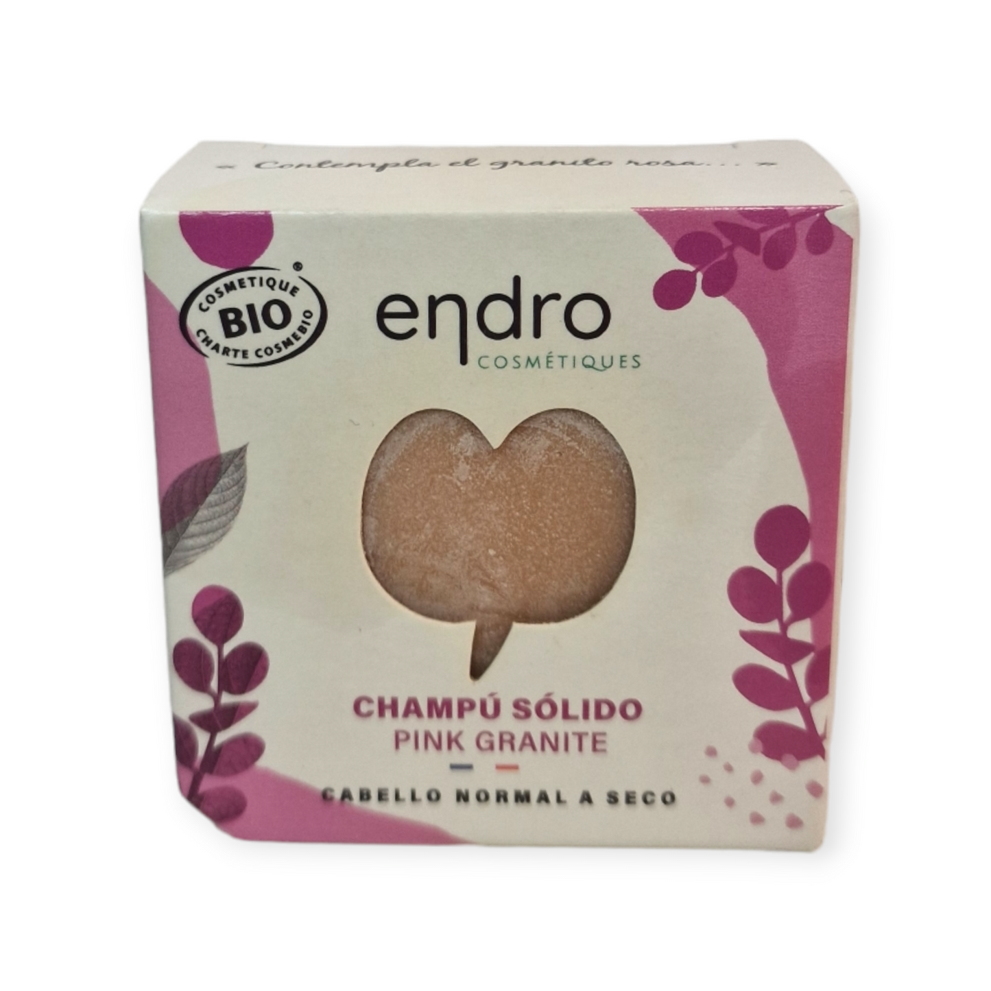 Champú solido "Pink granité"