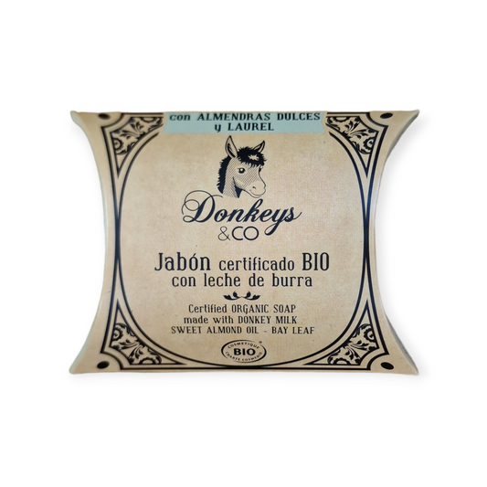 JABÓN LECHE BURRA ALMENDRAS DULCES Y LAUREL 100GR