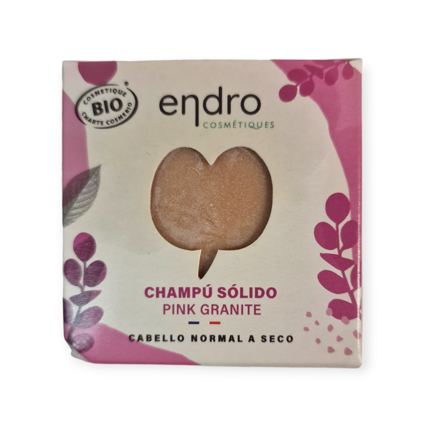 Champú solido "Pink granité"