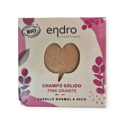 Champú solido "Pink granité"