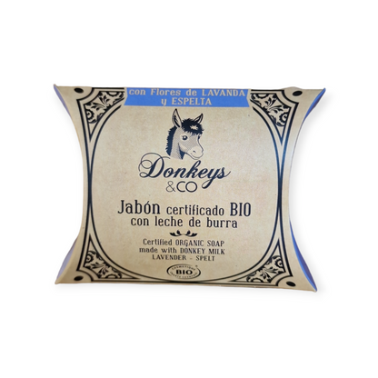 JABÓN LECHE BURRA LAVANDA Y ESPELTA 100GR