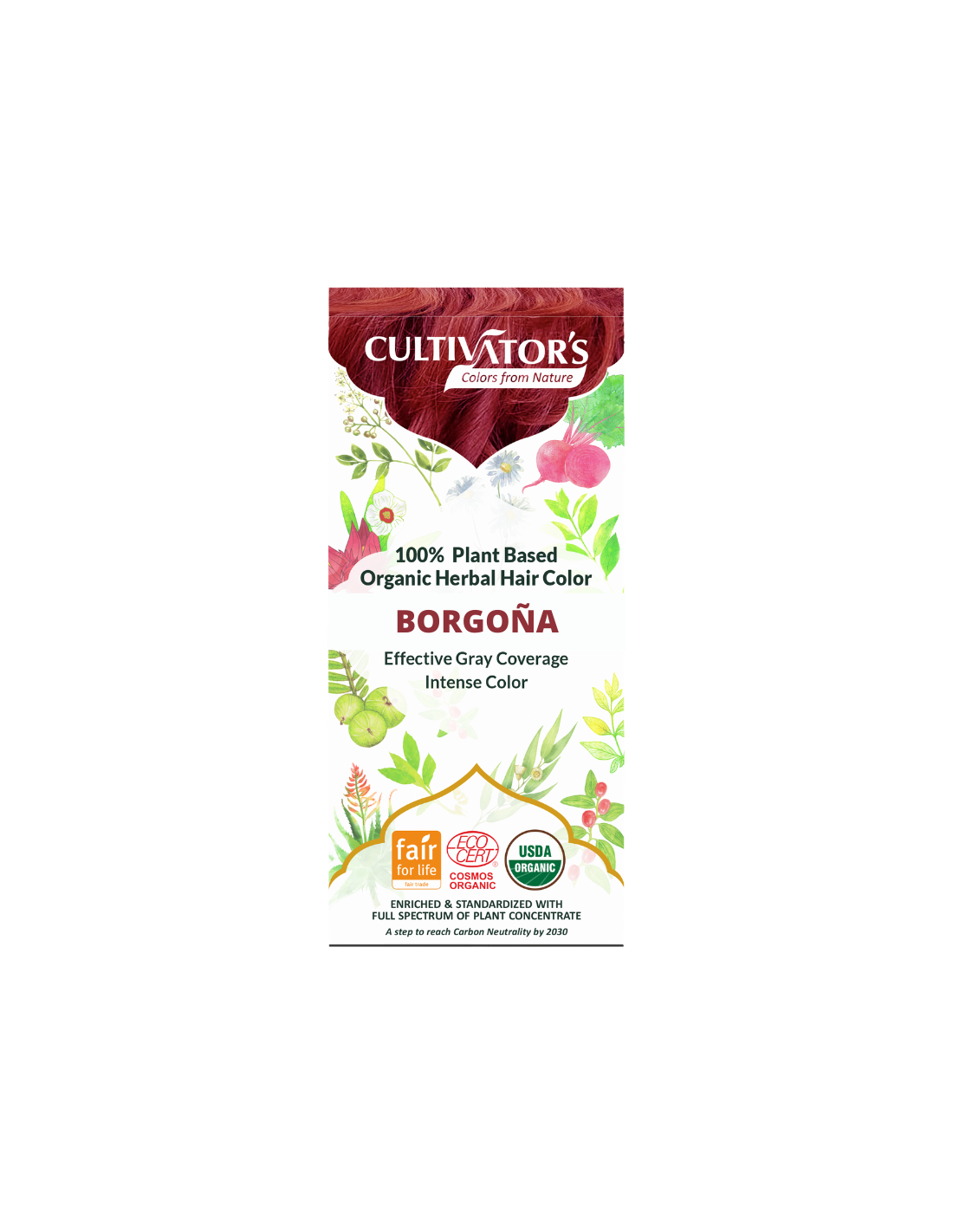 Tinte orgánico Borgoña 100 gr. CULTIVATORS