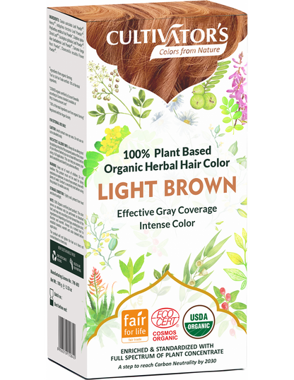 Tinte orgánico Castaño Dorado Claro 100 gr. CULTIVATORS