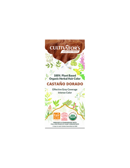 Tinte orgánico Castaño Dorado 100 gr. CULTIVATORS
