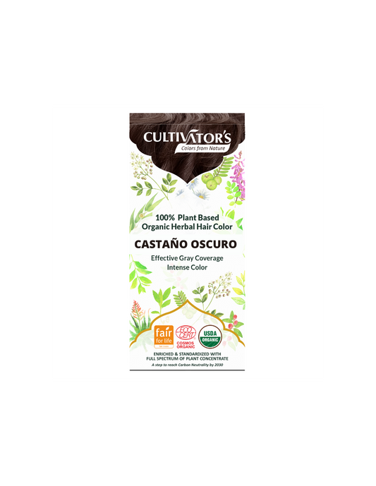 Tinte orgánico Castaño Oscuro 100 gr. CULTIVATORS