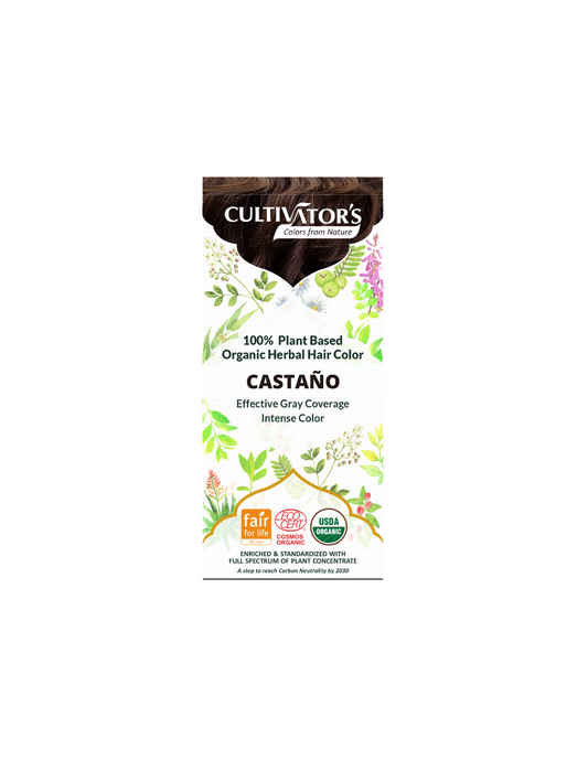Tinte orgánico Castaño 100 gr. CULTIVATORS