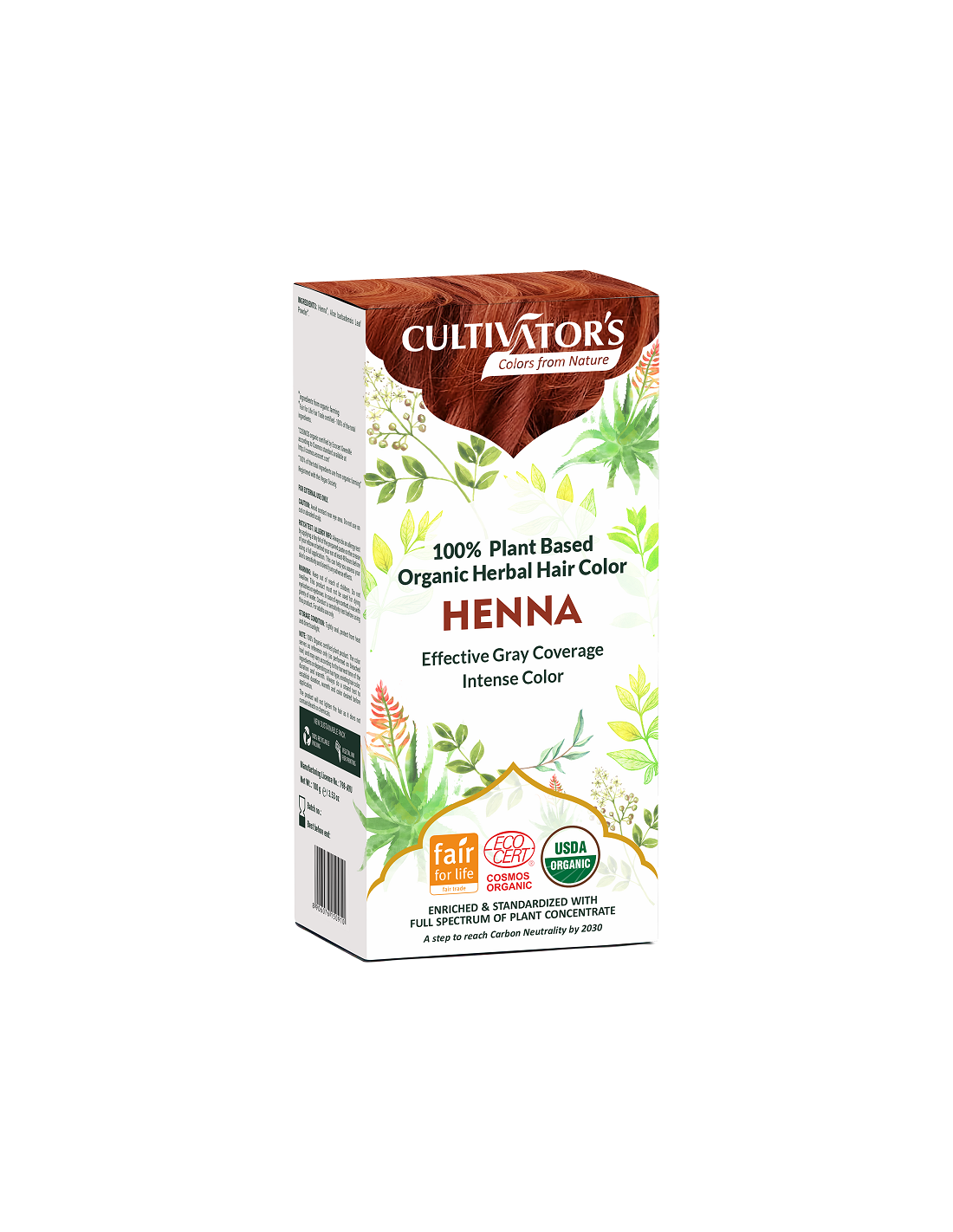 Tinte orgánico Henna 100 gr. CULTIVATORS