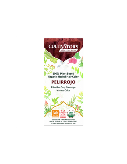 Tinte orgánico Pelirrojo 100 gr. CULTIVATORS