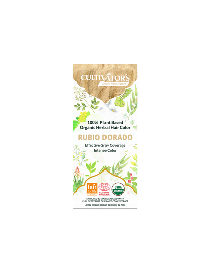 Tinte orgánico Rubio Dorado 100 gr. CULTIVATORS