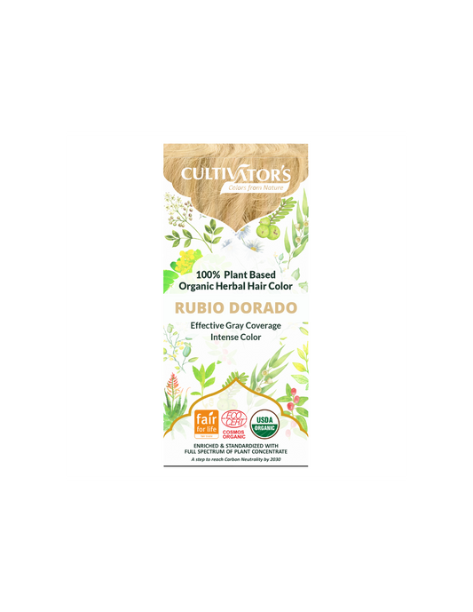 Tinte orgánico Rubio Dorado 100 gr. CULTIVATORS