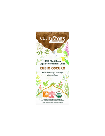 Tinte orgánico Rubio Oscuro 100 gr. CULTIVATORS